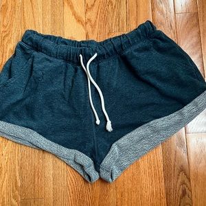 H&M Navy Blue Lounging Drawstring Shorts💙🐨🧦
